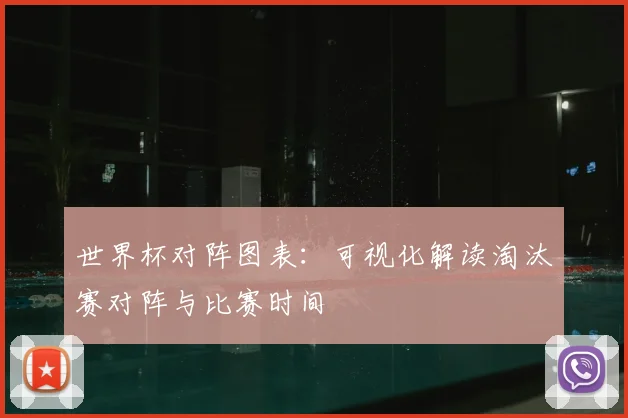 世界杯对阵图表：可视化解读淘汰赛对阵与比赛时间