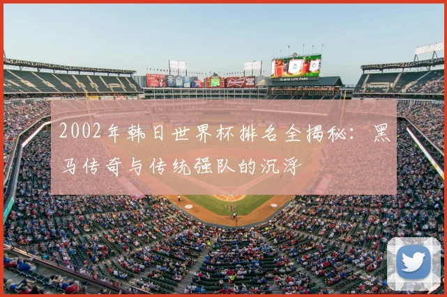 2002年韩日世界杯排名全揭秘:黑马传奇与传统强队的沉浮